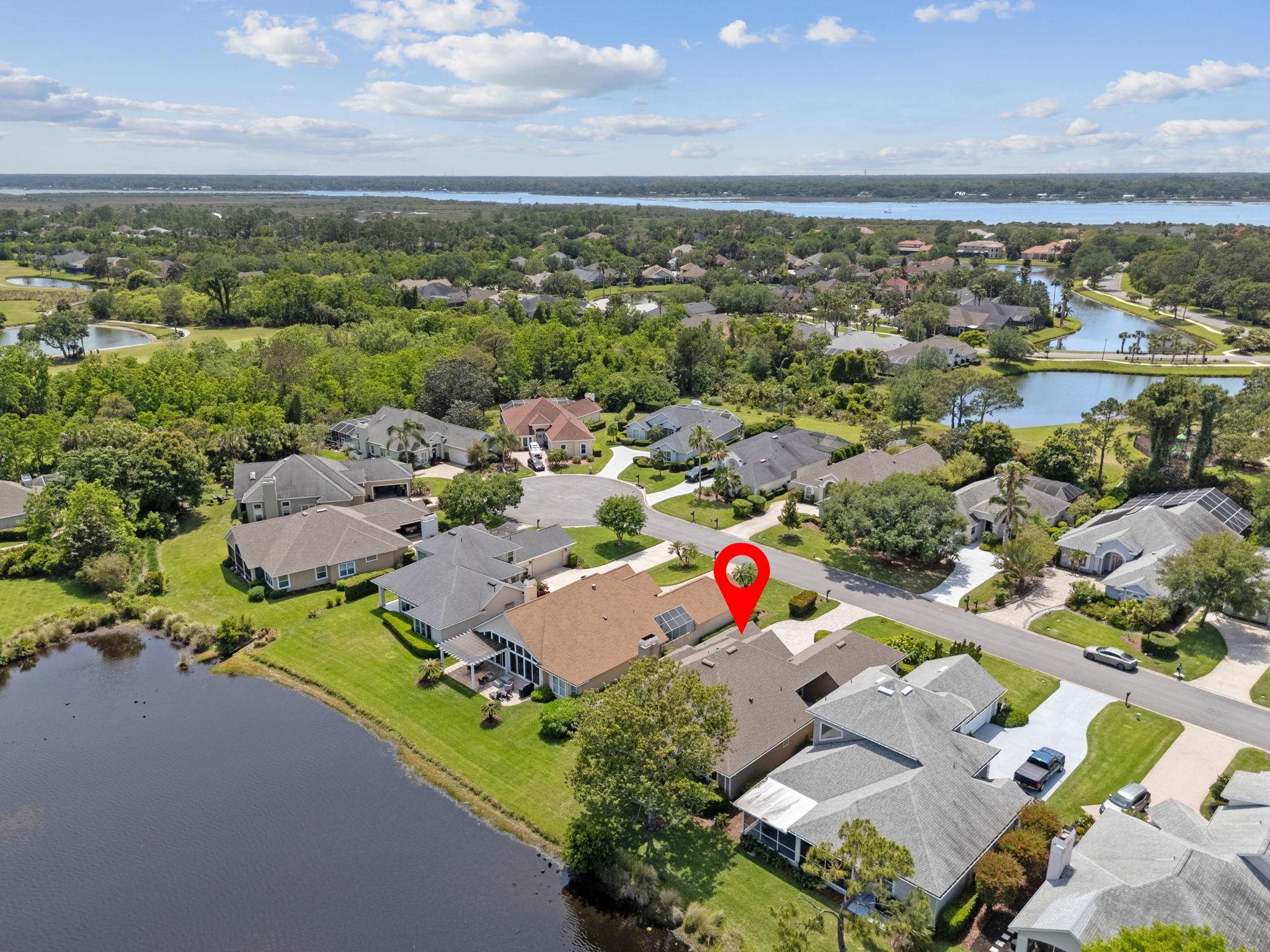 908 Birdie Way St. Augustine, FL 32080 - Photo 55 of 68 an aerial view of residential houses with outdoor space