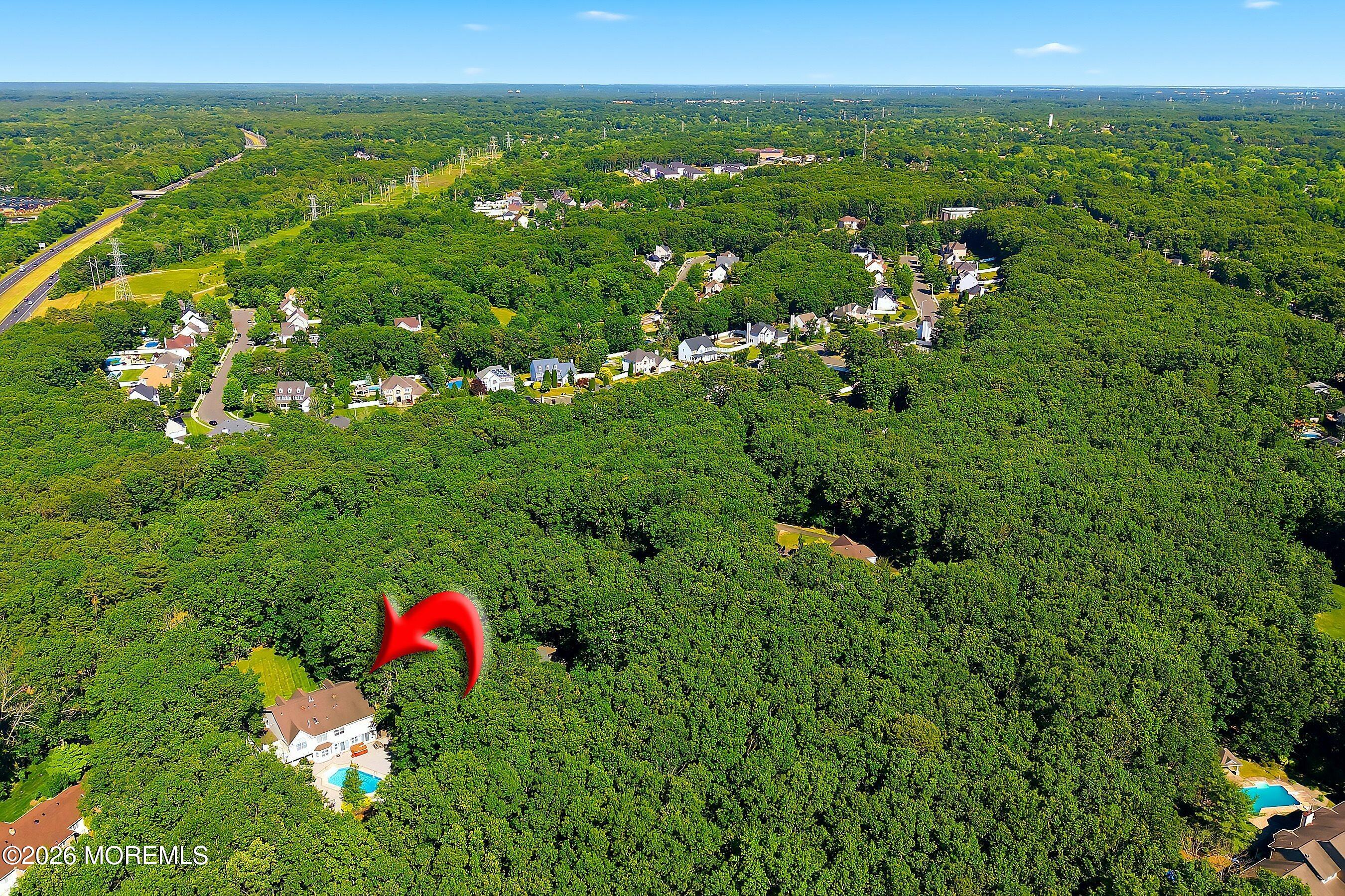 222 Chandler Road Jackson, NJ 08527 - Photo 62 of 62 83-Rear Aerial 3 ARROW