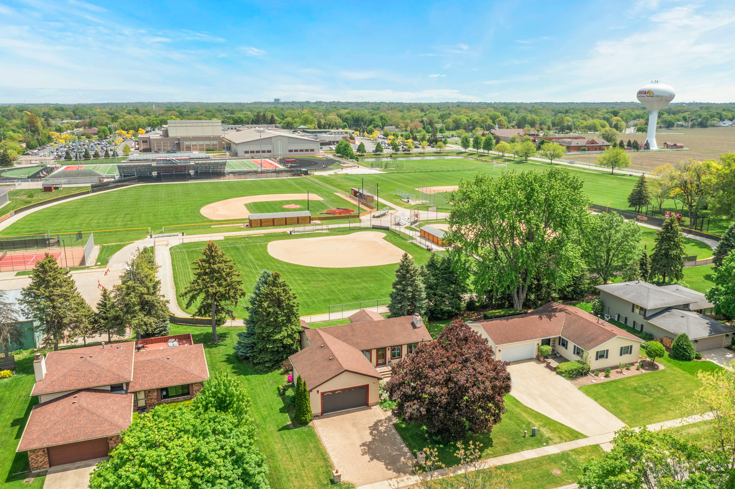 46 Feece Drive Batavia, IL 60510 - Photo 3 of 37 an aerial view of a house with a garden