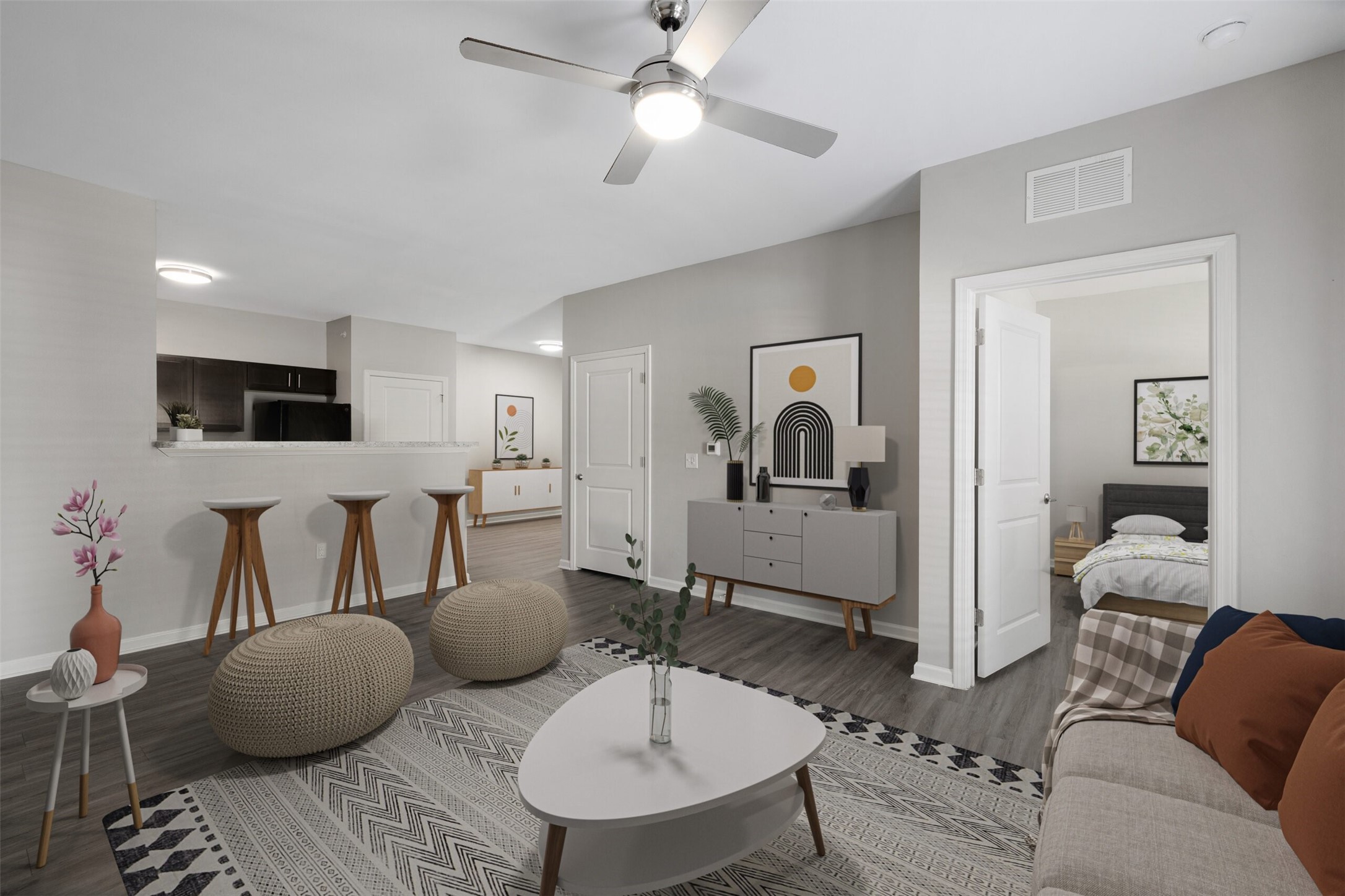 4101 5th Avenue Lake Charles, LA 70607 - Photo 9 of 16 a living room with furniture and a chandelier