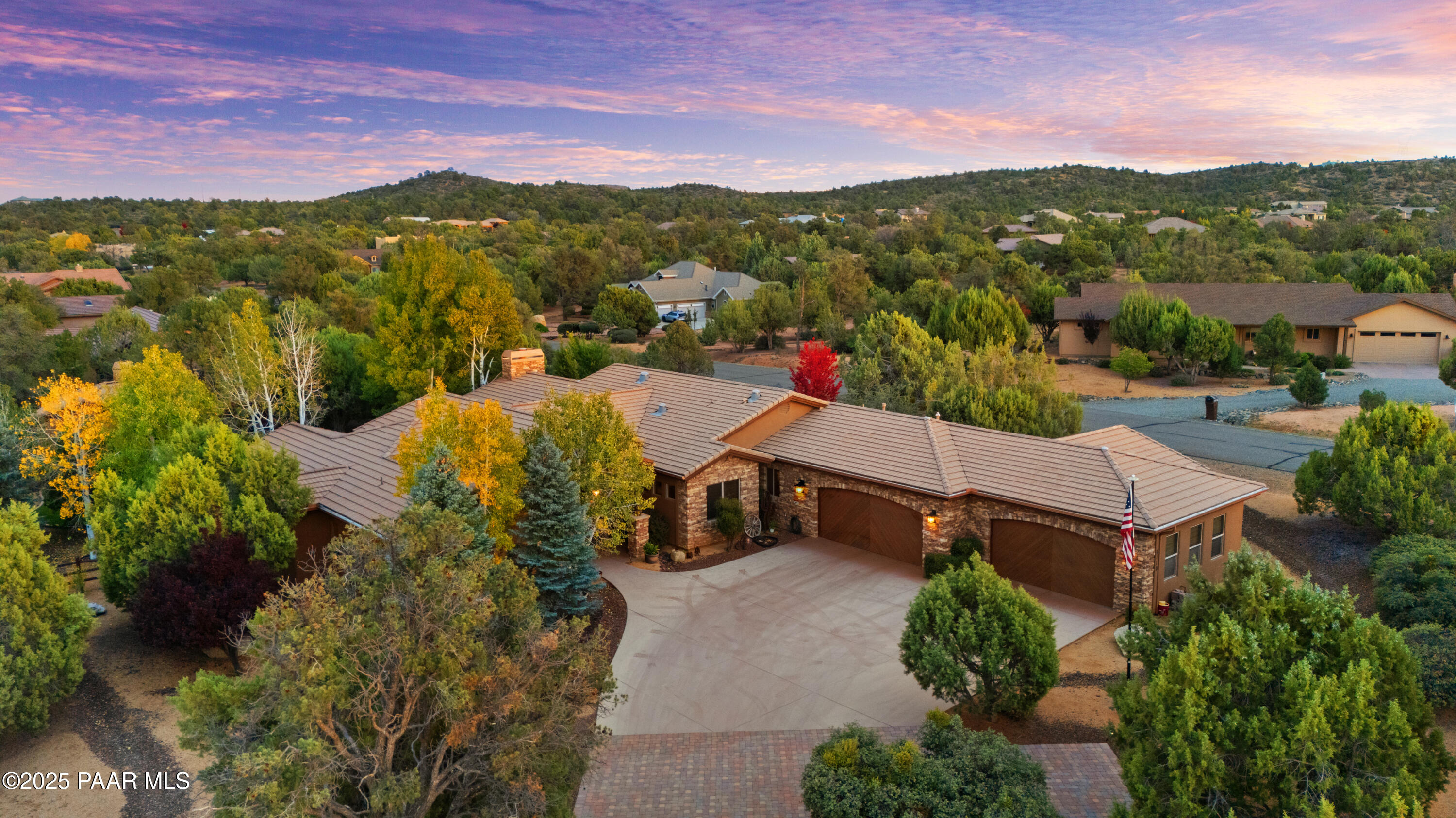 5110 Indian Camp Road Prescott, AZ 86305 - Photo 72 of 79 an aerial view of a houses with a street