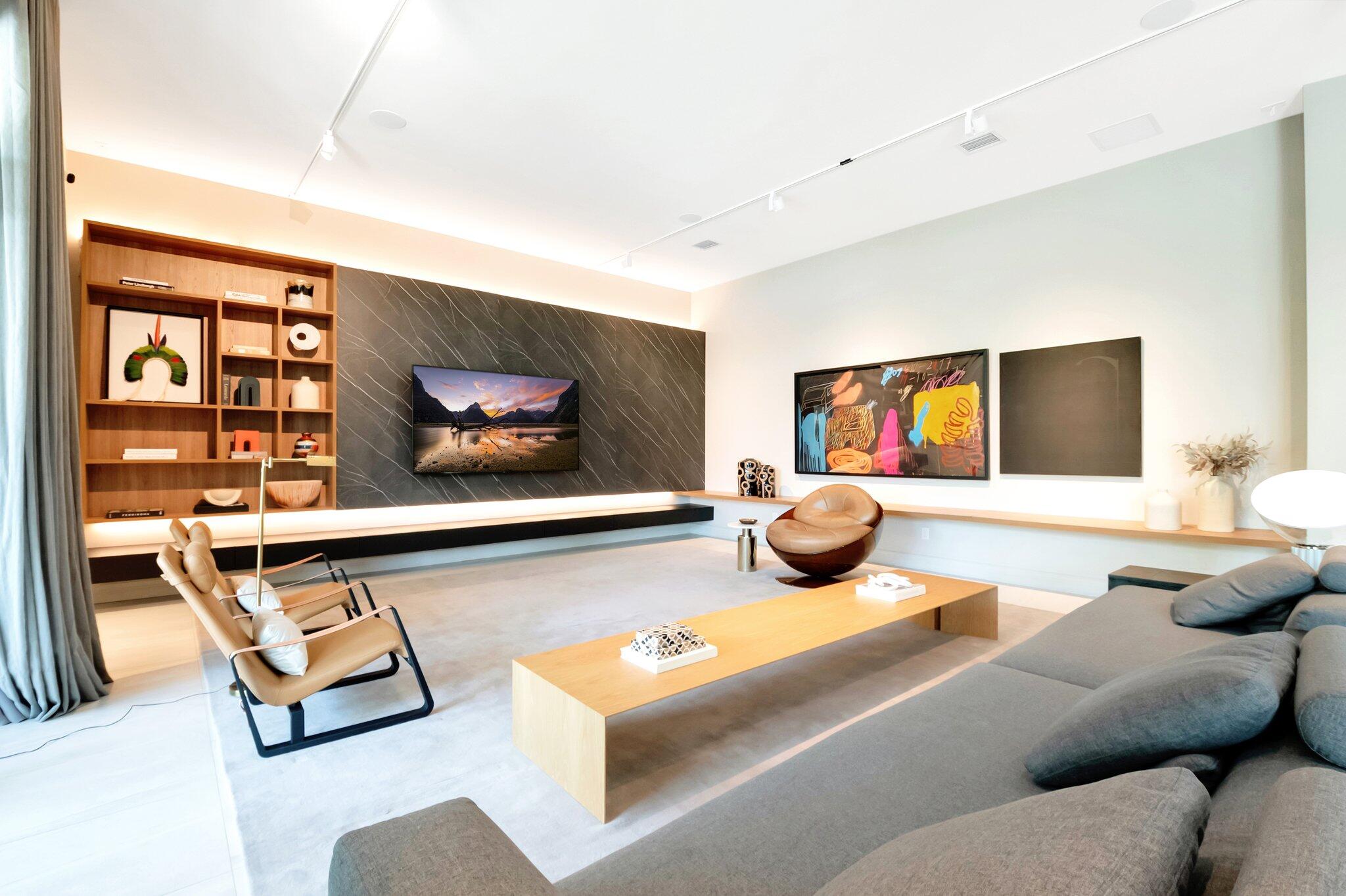 17353 Rosella Road Boca Raton, FL 33496 - Photo 29 of 103 a living room with furniture and a flat screen tv