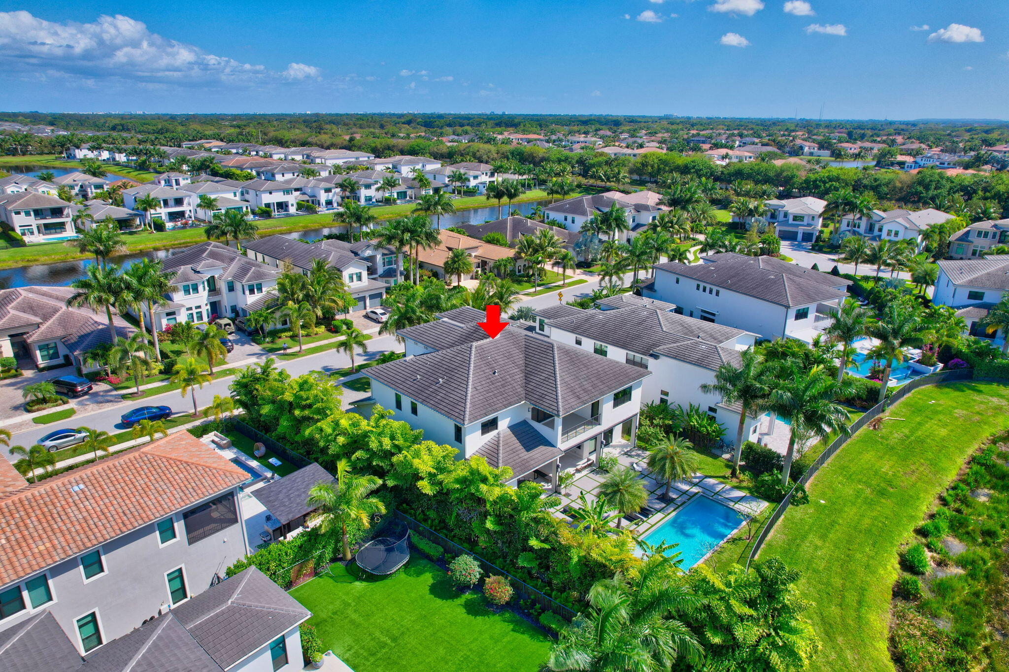 17353 Rosella Road Boca Raton, FL 33496 - Photo 83 of 103 an aerial view of residential houses with outdoor space and trees