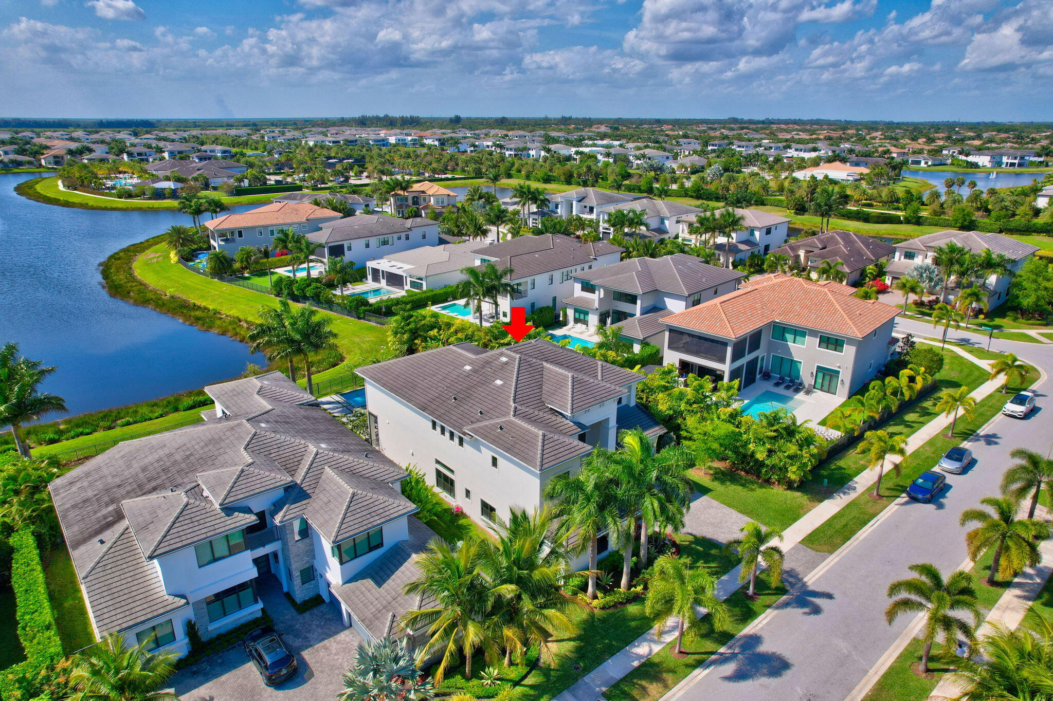 17353 Rosella Road Boca Raton, FL 33496 - Photo 85 of 103 an aerial view of a houses with a yard