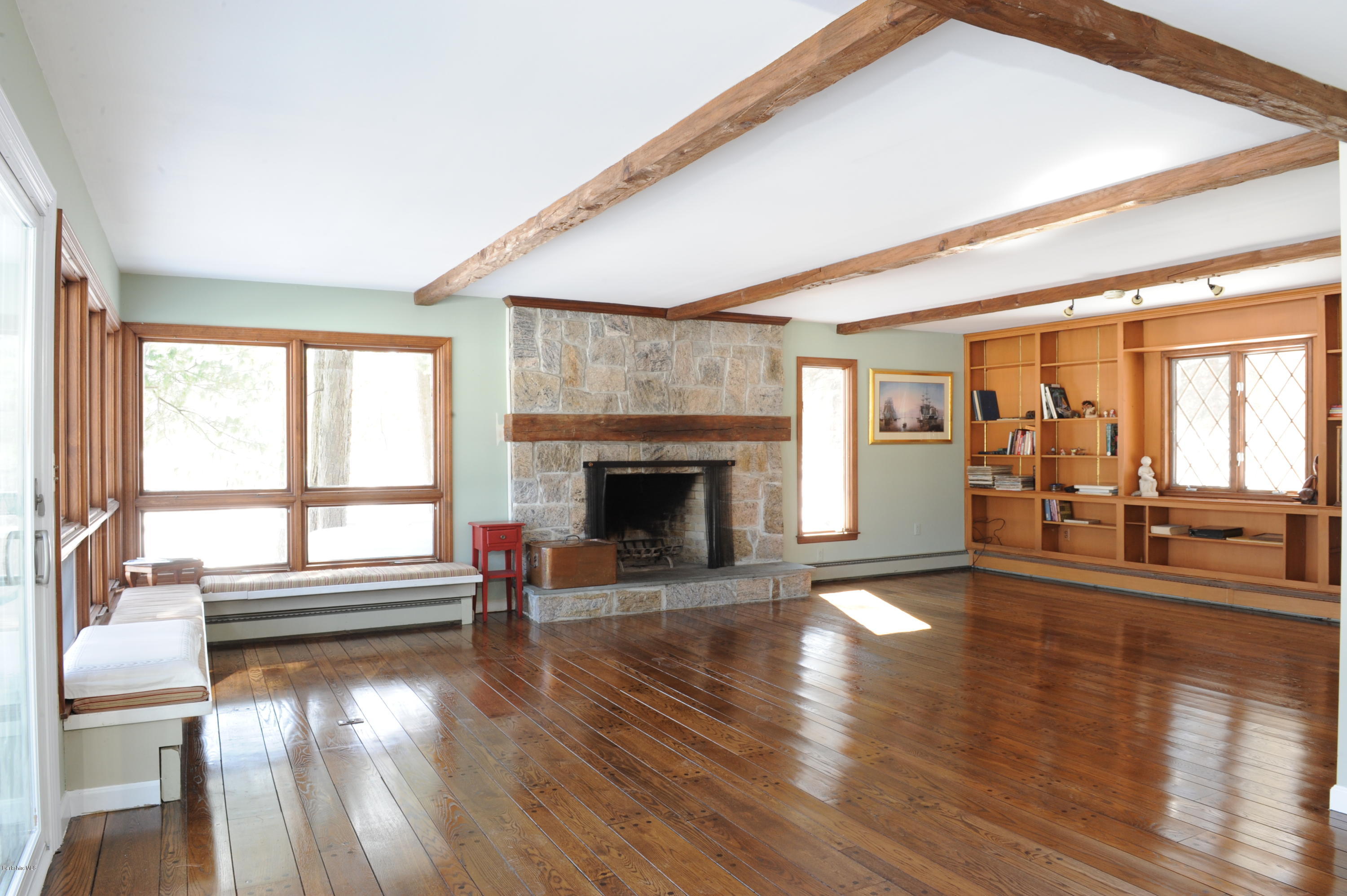 252 Bow Wow Road Sheffield, MA 01257 - Photo 4 of 34 Living Room Window seat.JPG