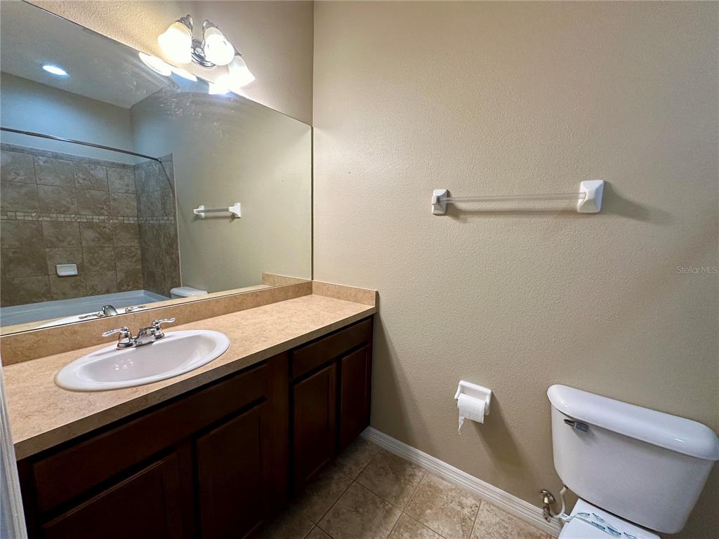 15816 Fishhawk View Drive Lithia, FL 33547 - Photo 17 of 30 a bathroom with a double vanity sink and a mirror