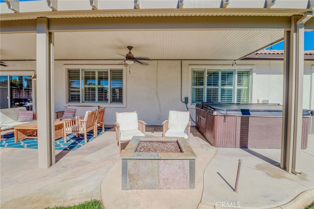 729 Windbound Avenue Beaumont, CA 92223 - Photo 58 of 73 a view of a chair and tables in the balcony
