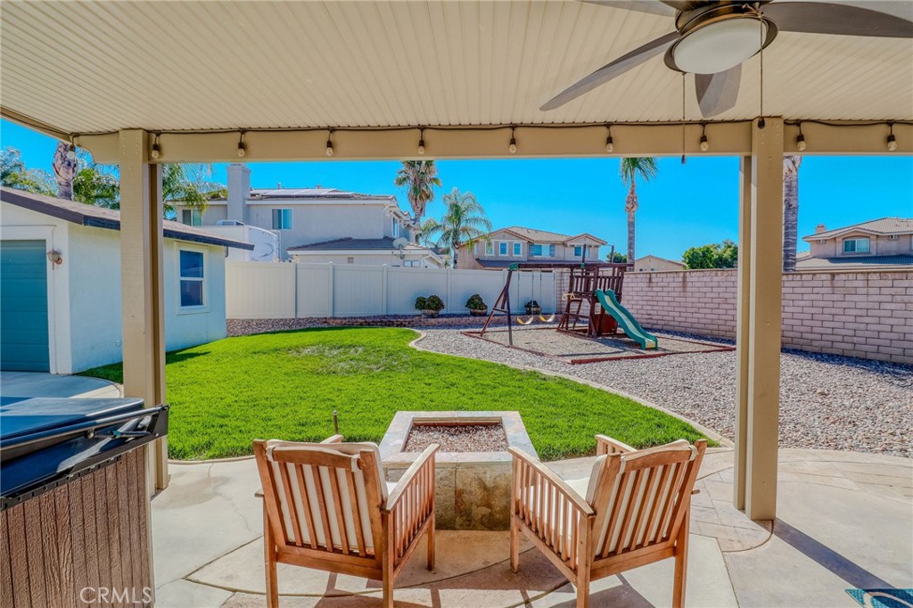729 Windbound Avenue Beaumont, CA 92223 - Photo 59 of 73 a view of an chairs and table in the patio