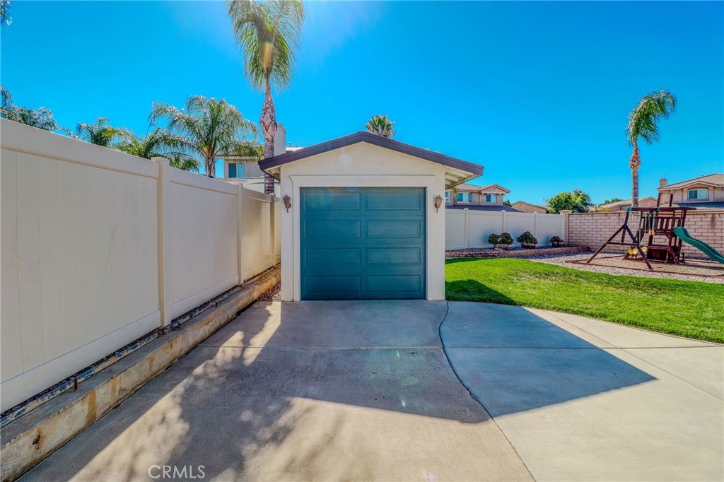729 Windbound Avenue Beaumont, CA 92223 - Photo 61 of 73 Built-In Stucco Shed That Could Be Converted To Possible Living Space