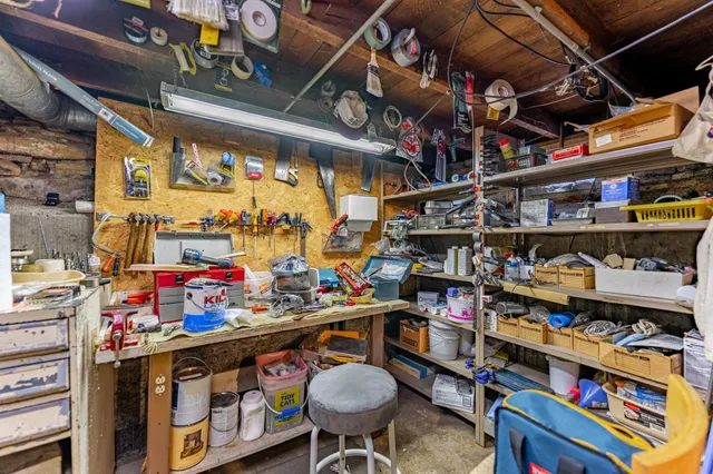 a view of storage and utility room