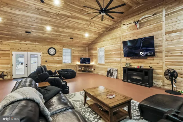 a view of a storage room