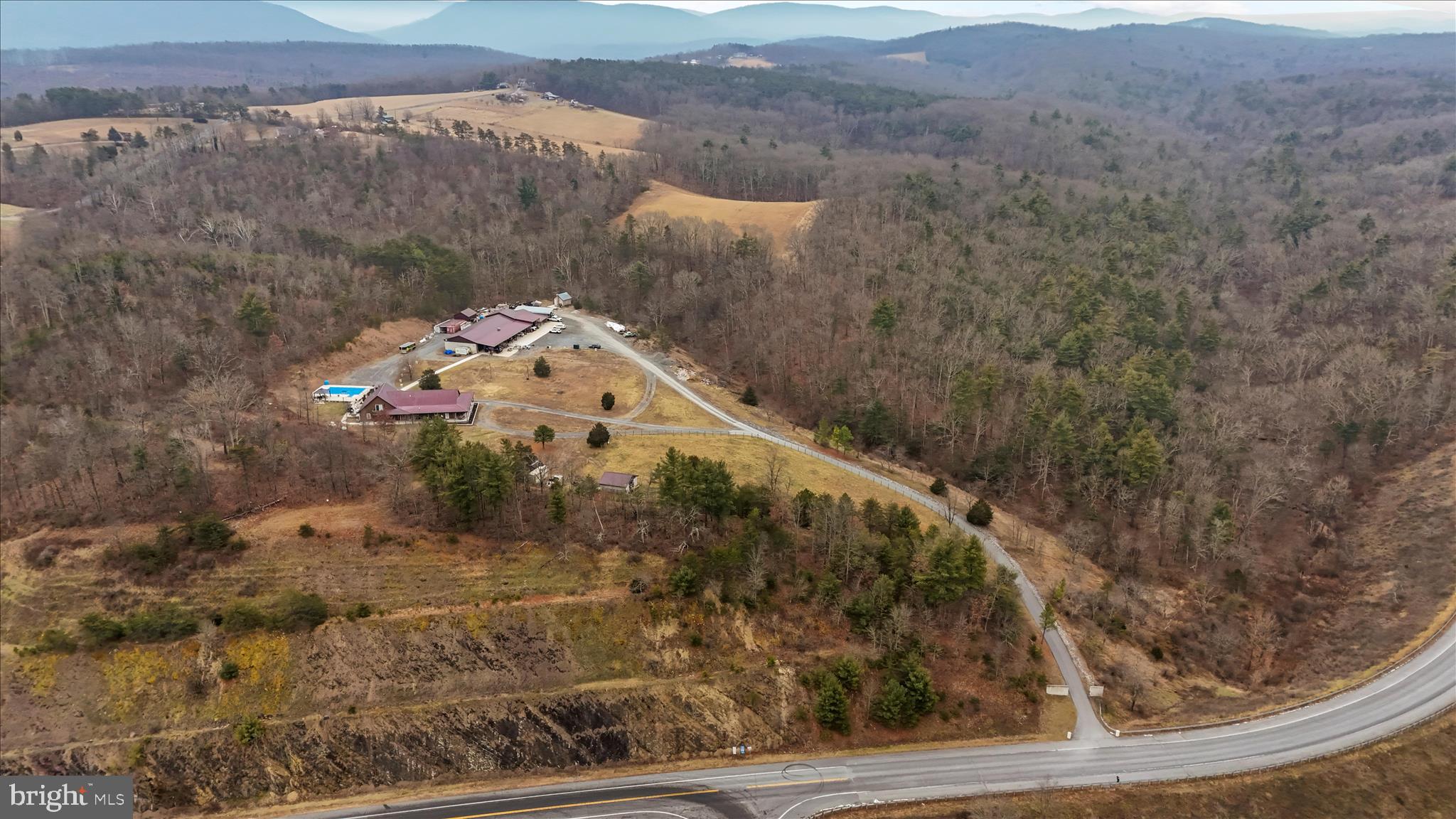 12542 Turkey Farm Road Northeast Little Orleans, MD 21766 - Photo 66 of 77 a aerial view of a house with a yard