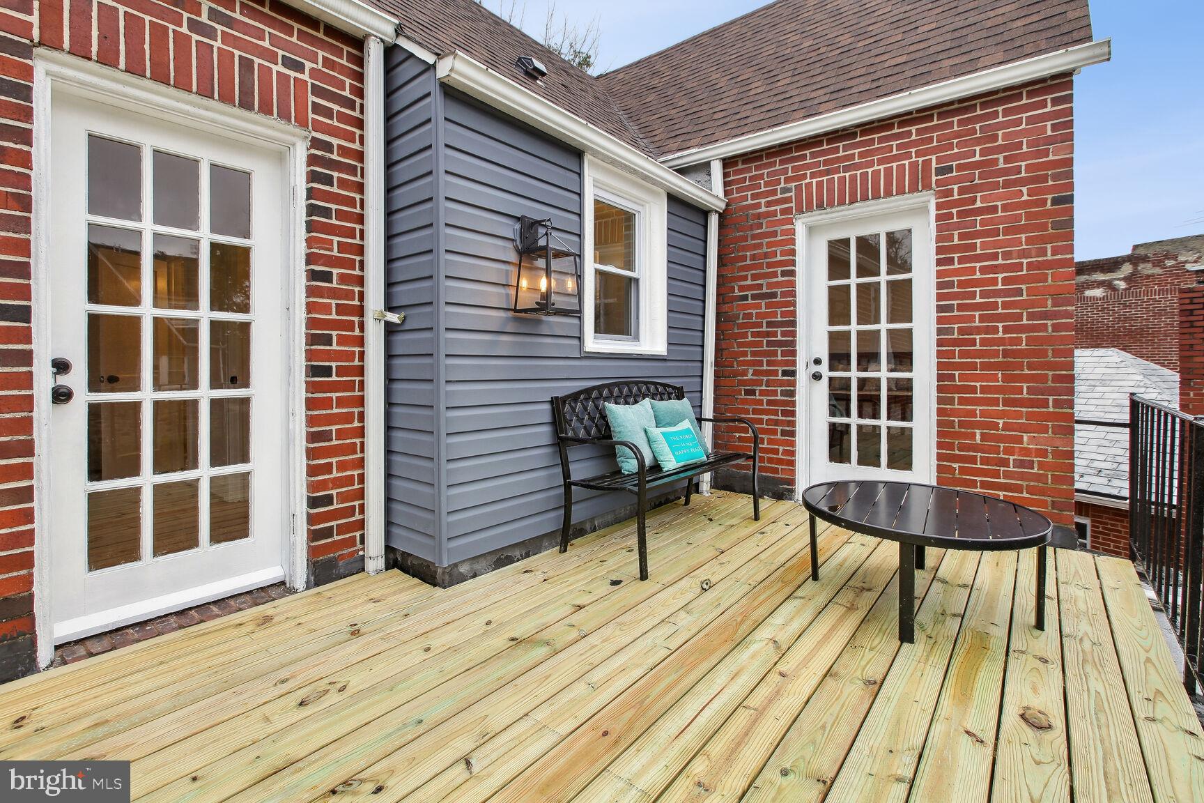 4024 Garrison Boulevard Baltimore, MD 21215 - Photo 25 of 40 Upper Level Deck off Bedrooms