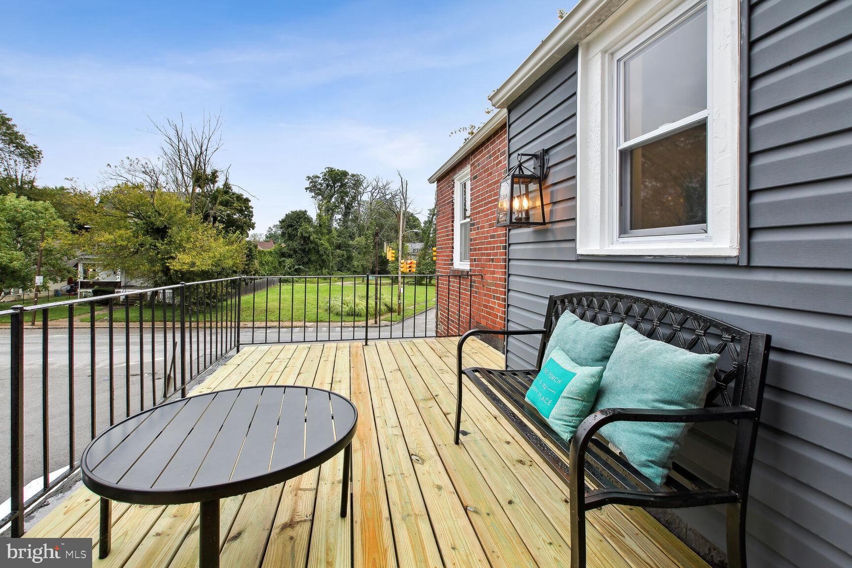 4024 Garrison Boulevard Baltimore, MD 21215 - Photo 26 of 40 Upper Level Deck off Bedrooms