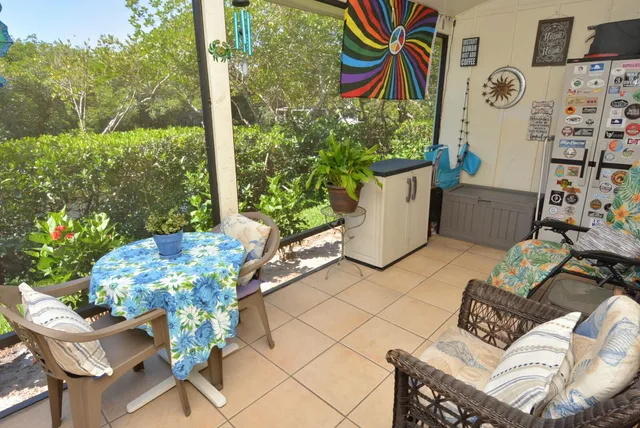 a outdoor living space with furniture