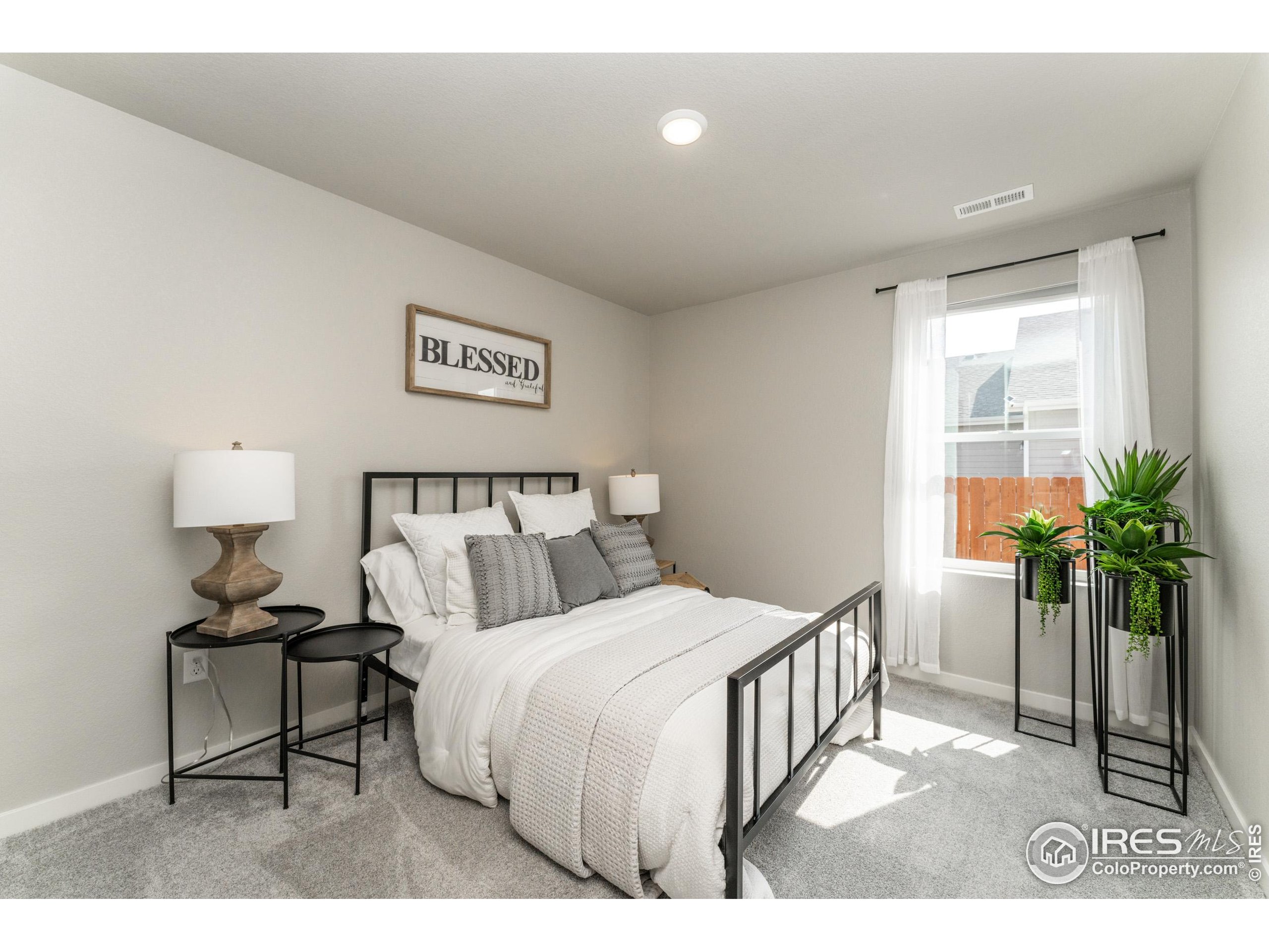 8535 West 5th Street Greeley, CO 80634 - Photo 10 of 12 a bedroom with a bed and a potted plant