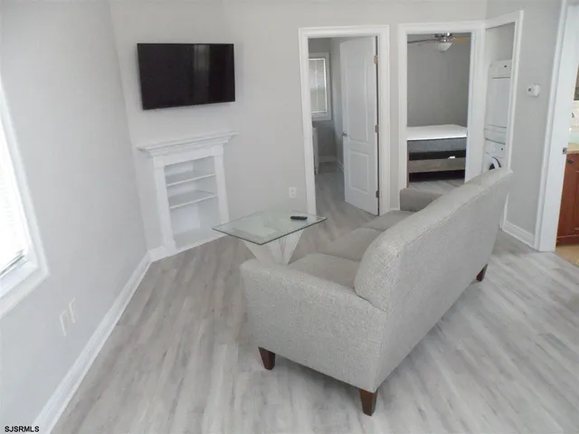 a view of balcony with furniture