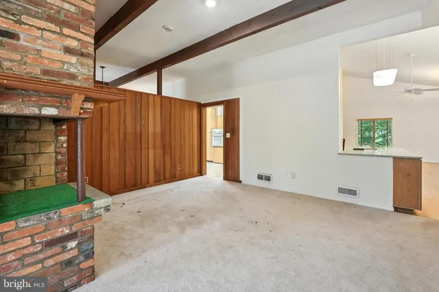 a view of an empty room