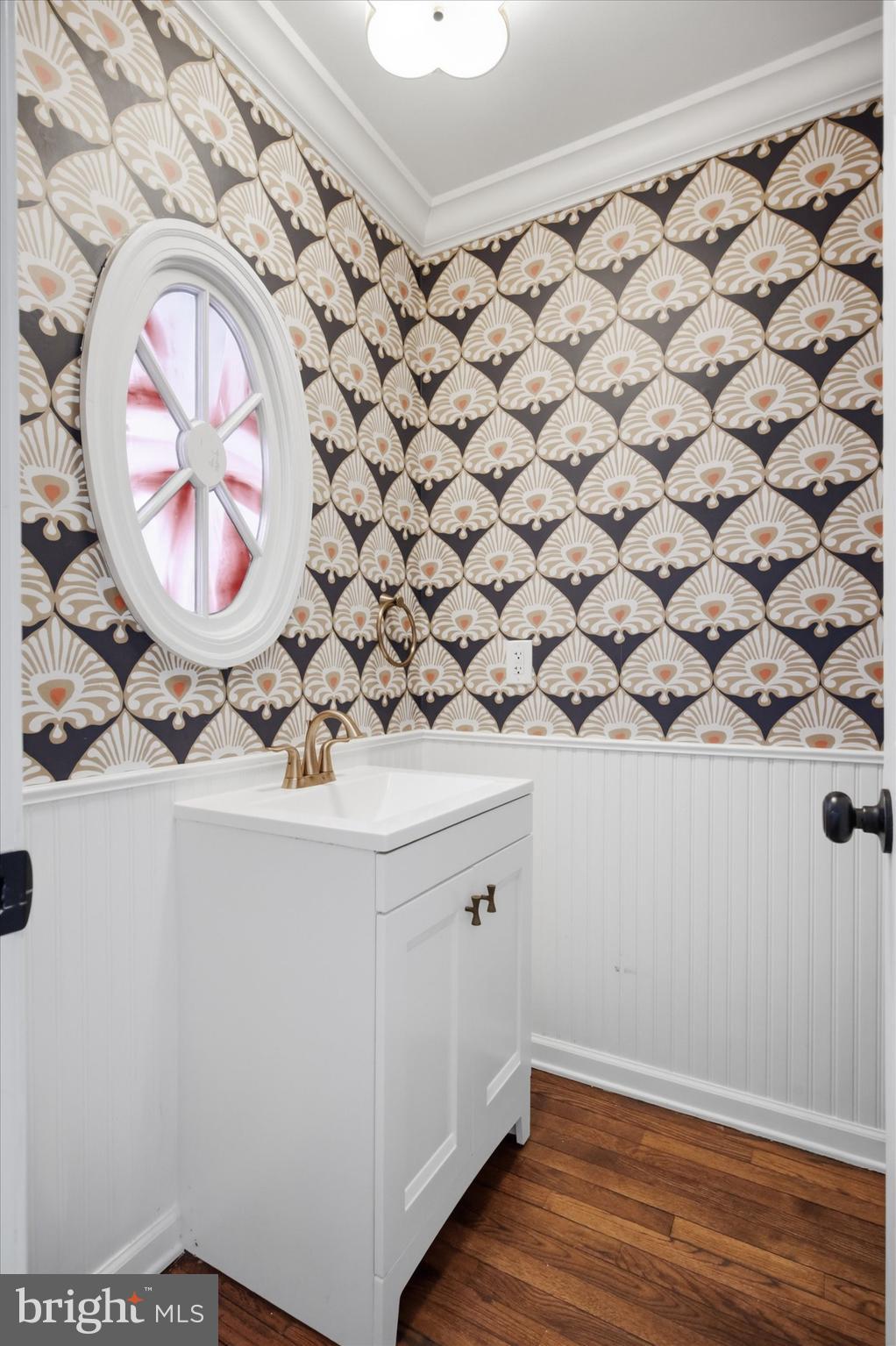 46 Main Street Chesterbrook, PA 19087 - Photo 18 of 44 a bathroom with a sink and a mirror