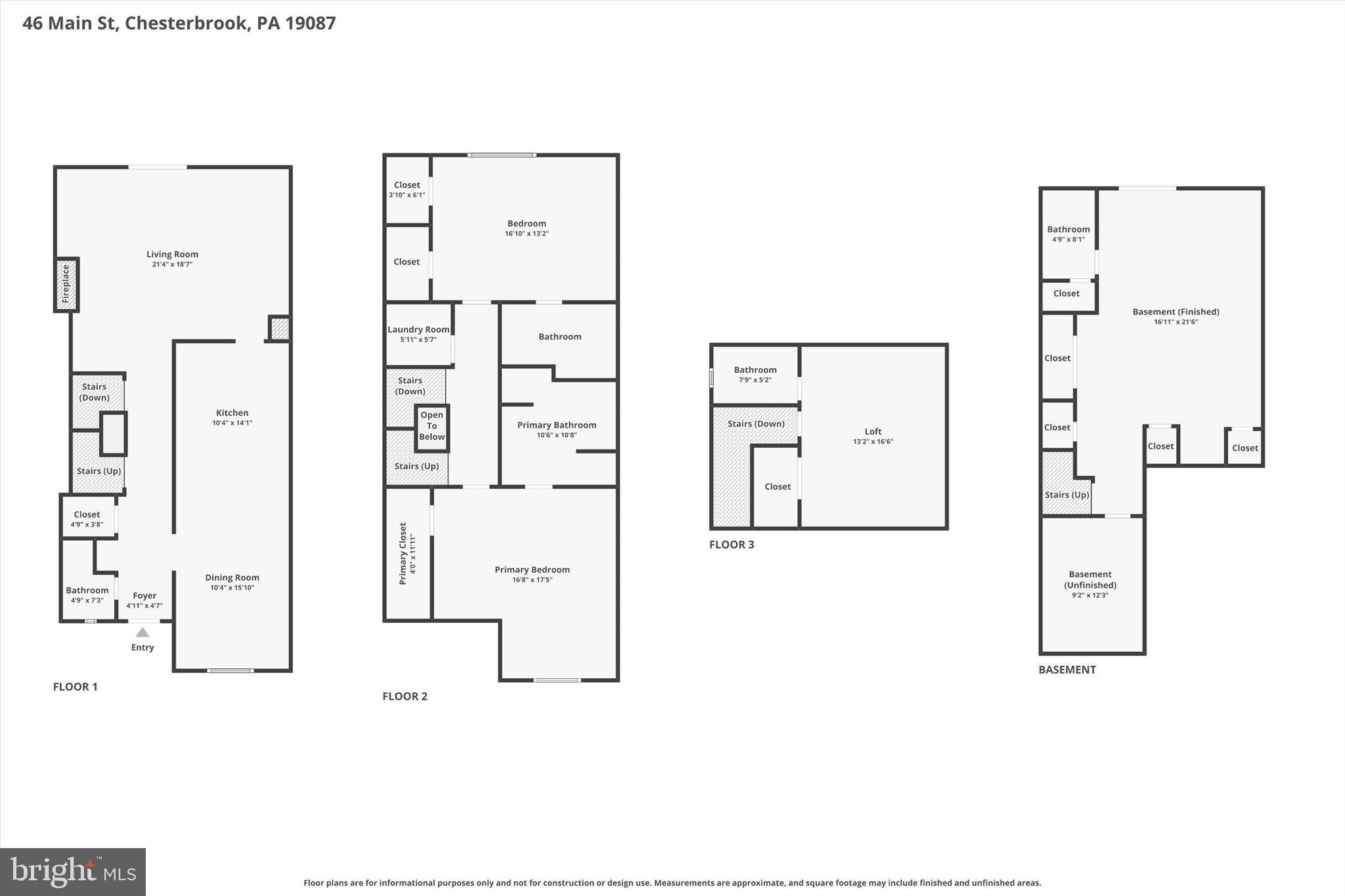 46 Main Street Chesterbrook, PA 19087 - Photo 40 of 44 a picture of a floor plan