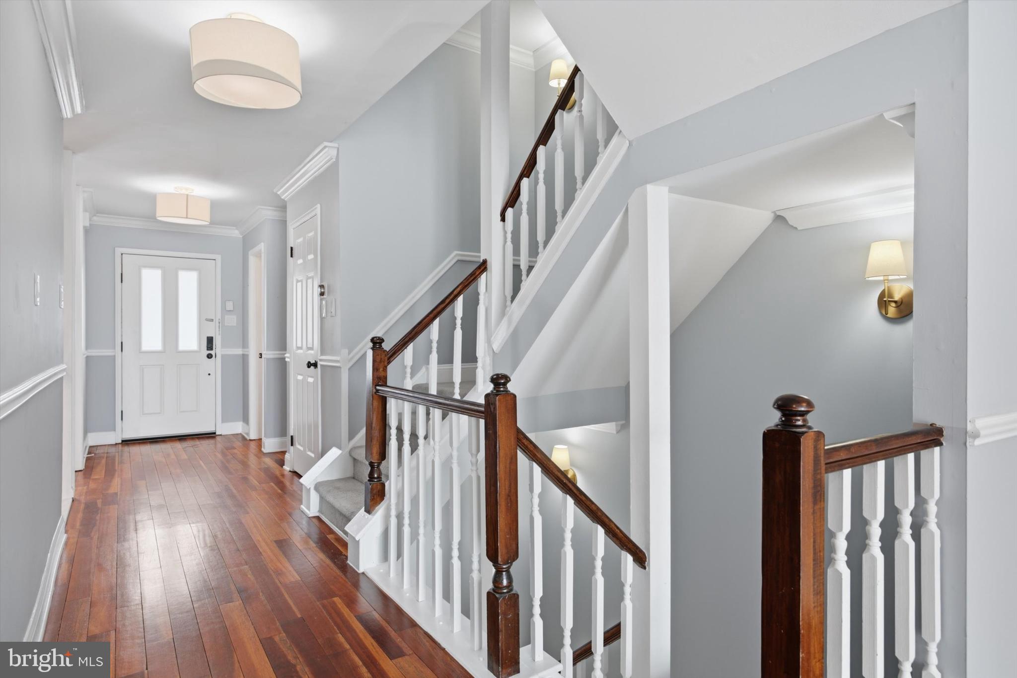 46 Main Street Chesterbrook, PA 19087 - Photo 5 of 44 a view of staircase with wooden floor and staircase