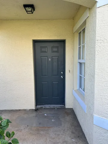 a view of an entryway door