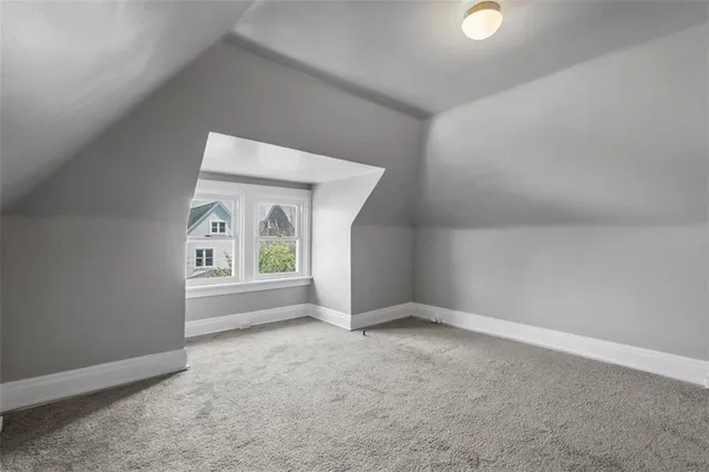 an empty room with an entryway