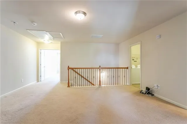 a view of a livingroom with a flat screen tv