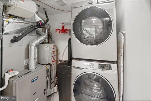 a view of a room with shelves