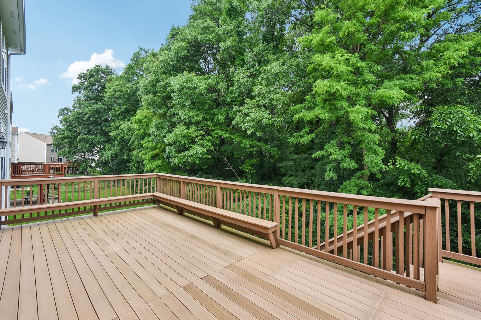 816 Blue Ridge Drive Streamwood, IL 60107 - Photo 43 of 46 a view of balcony with deck and wooden floor
