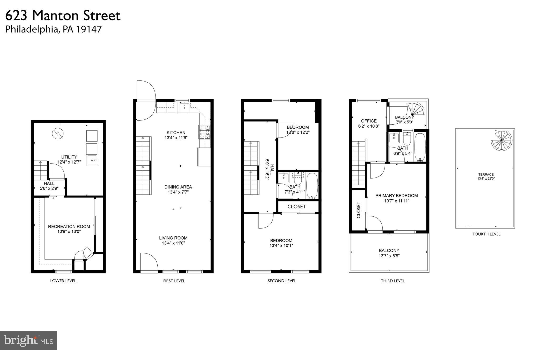 623 Manton Street Philadelphia, PA 19147 - Photo 26 of 26 a picture of a floor plan