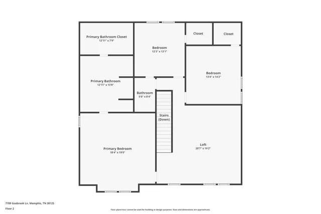 $2,110 | 7789 Gosbrook Lane, Memphis, TN 38125