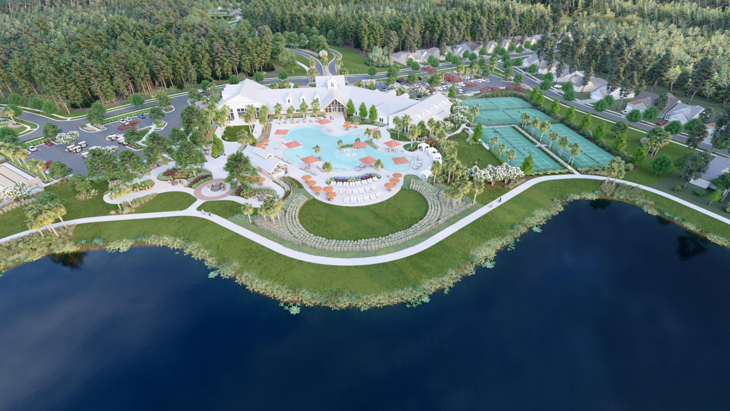 1107 Ark Shell Drive Summerville, SC 29485 - Photo 5 of 19 CRS_Horizons_Aerial_Lake