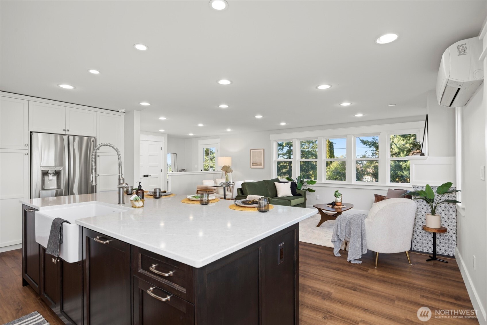 3505 East Smith Road Bellingham, WA 98226 - Photo 9 of 40 a kitchen with a sink appliances and living room