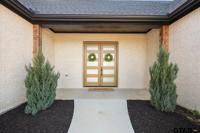 a view of a entryway door of the house