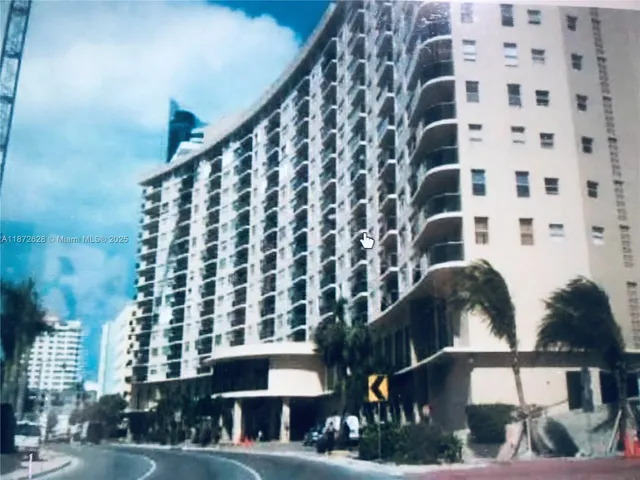 a front view of a building