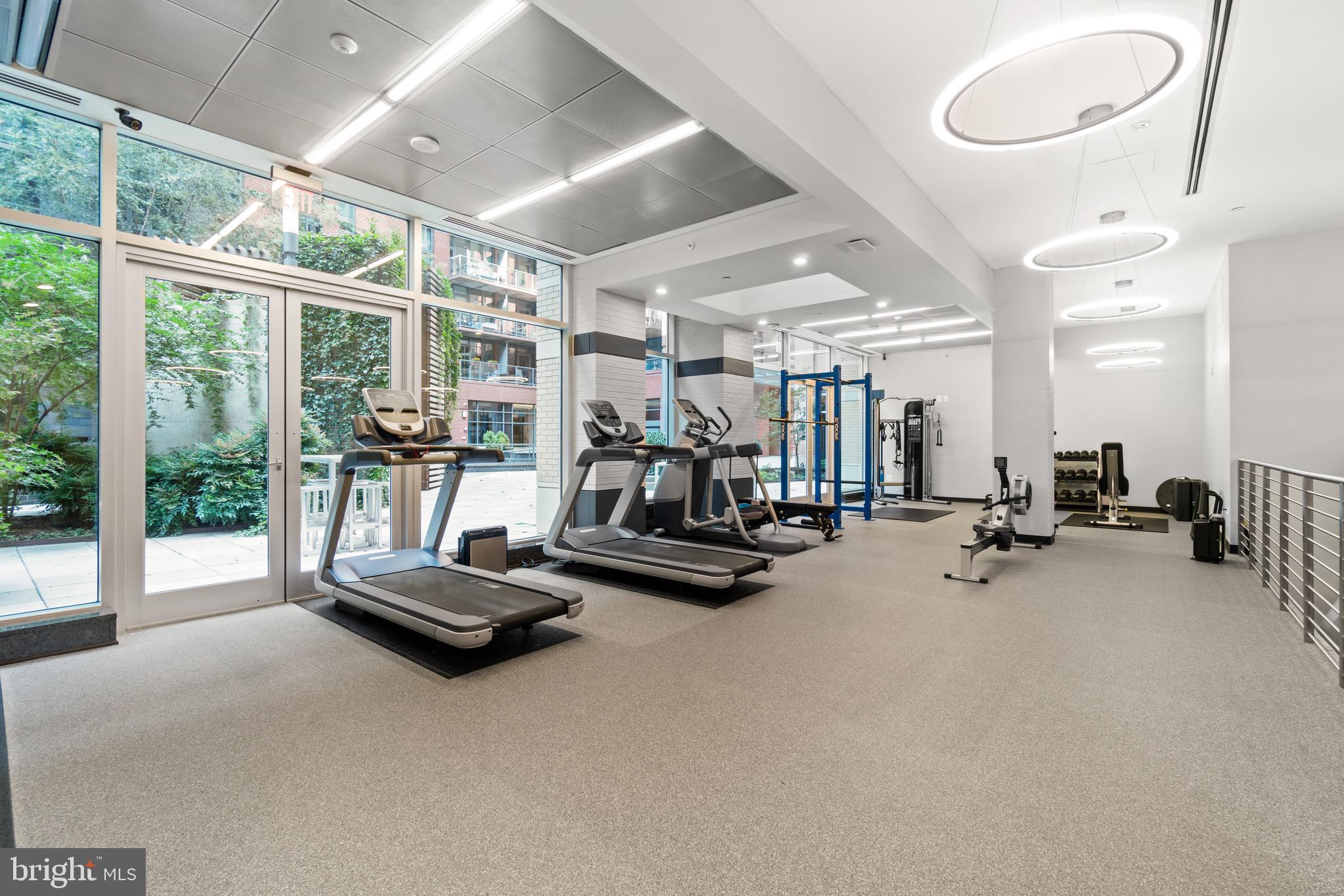 1025 First Street Southeast, Unit 1010 Washington, DC 20003 - Photo 33 of 36 a view of a room with gym equipment