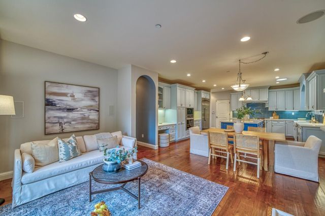 a bedroom with a bed and a lamp