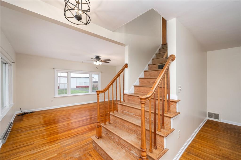 1080 Breakneck Bridge Road Portersville, PA 16051 - Photo 10 of 45 a view of entryway and hall with wooden floor