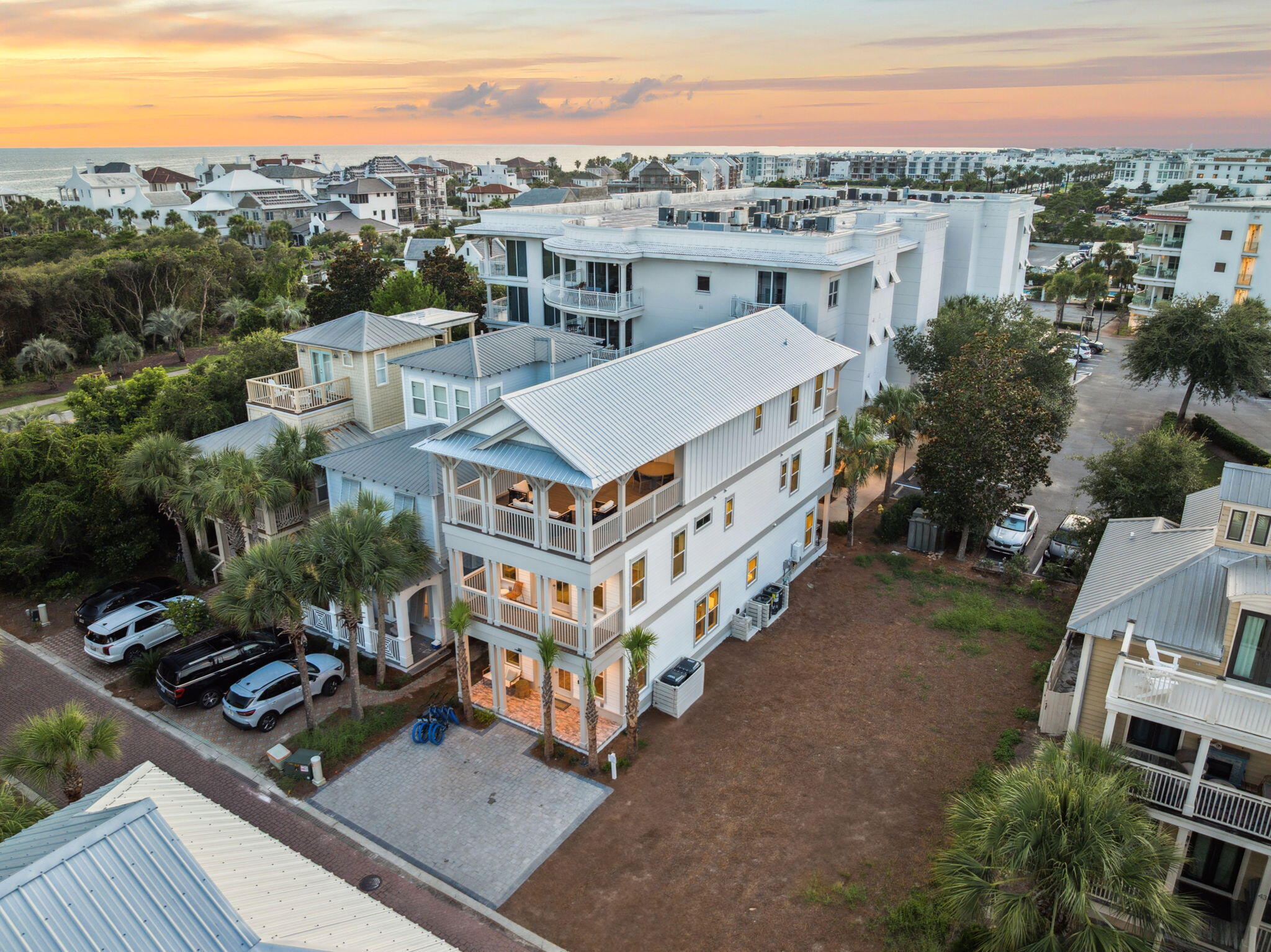 33 Sand Flea Dr Inlet Beach Inlet Beach, FL 32461 - Photo 47 of 56 a tall building with a clock tower in middle