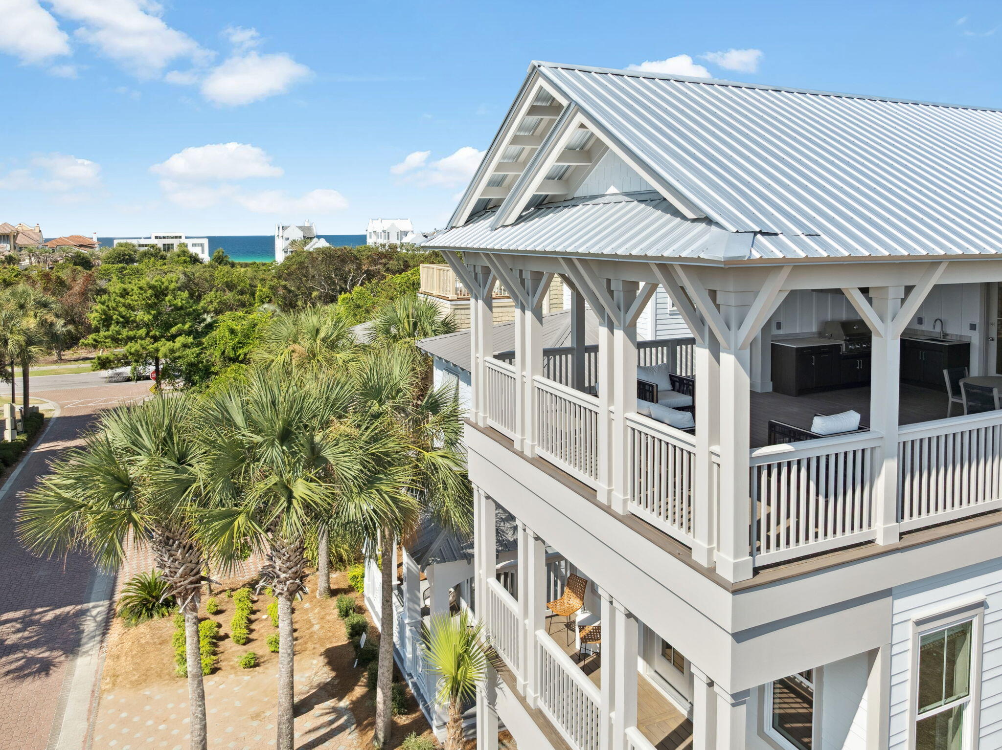 33 Sand Flea Dr Inlet Beach Inlet Beach, FL 32461 - Photo 5 of 56 a front view of a house with balcony