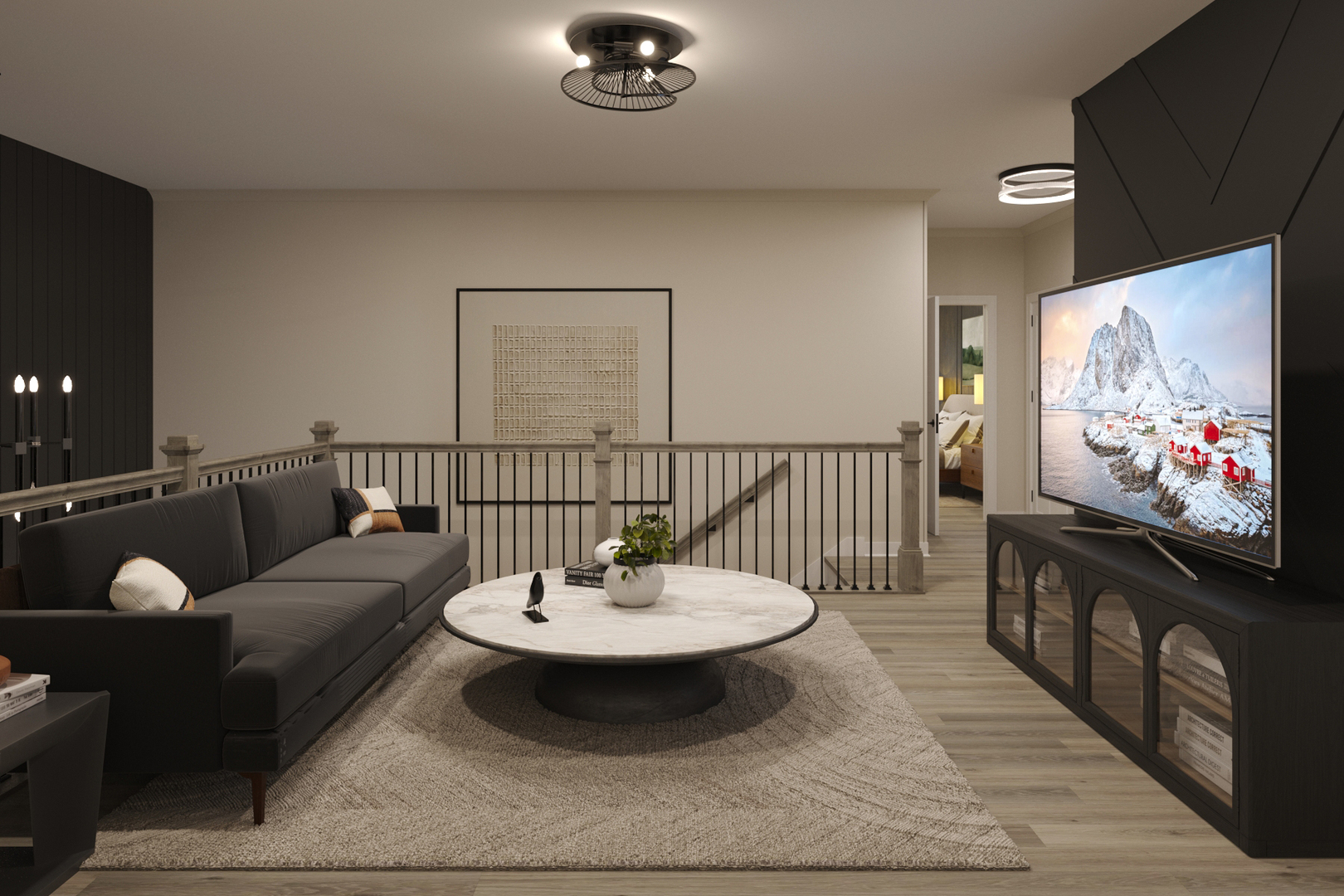 2024 Iron Ridge Lane Naperville, IL 60563 - Photo 10 of 14 a living room with furniture a rug and a flat screen tv