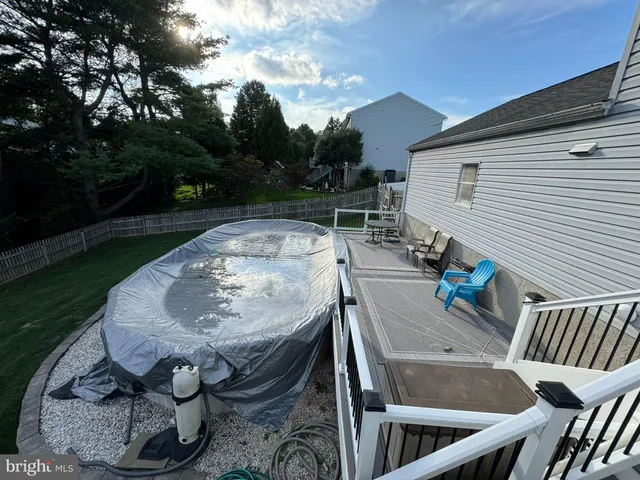 a building outdoor space with patio furniture