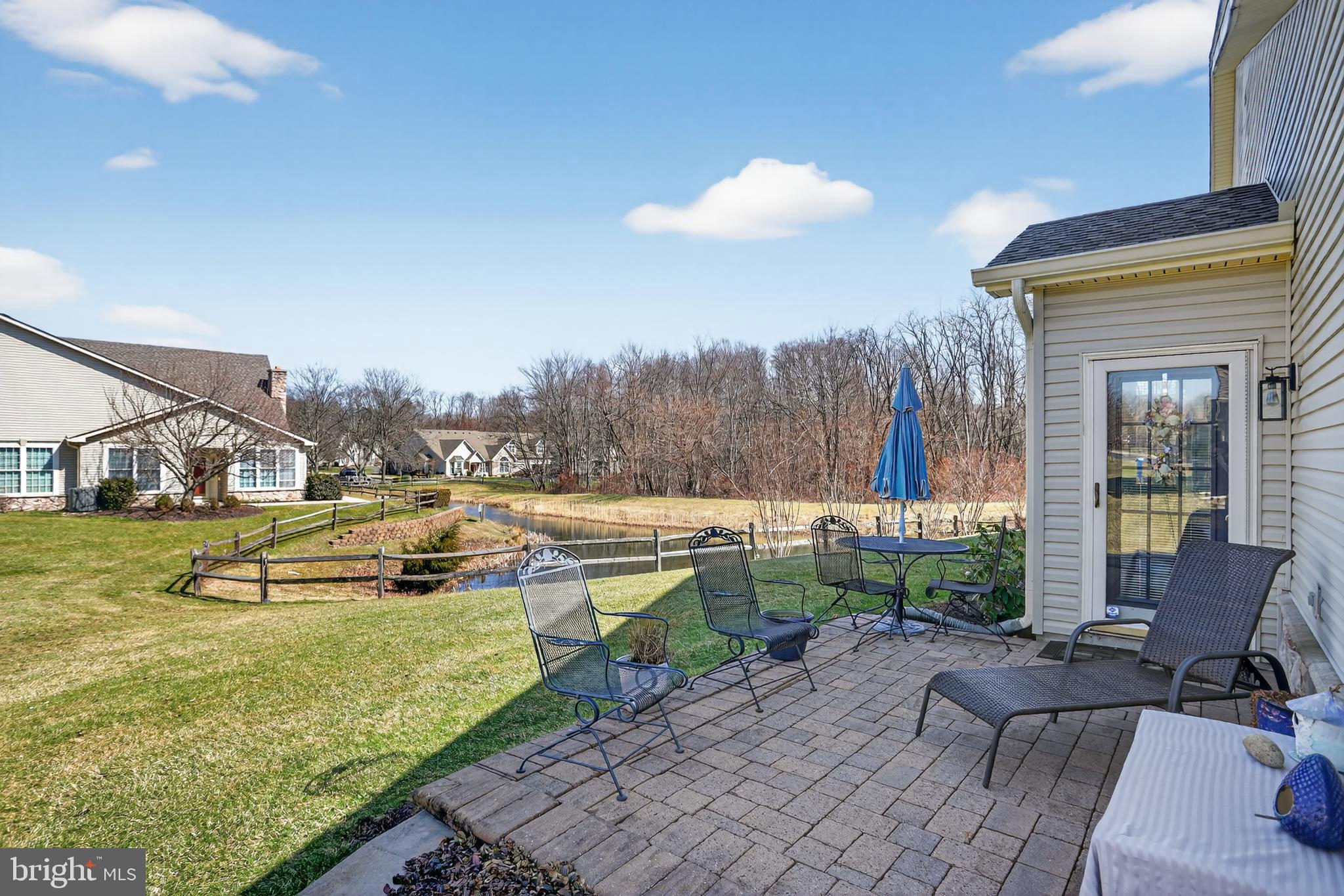 618 Bellflower Road Langhorne, PA 19047 - Photo 3 of 38 Paver Patio Overlooking Pond