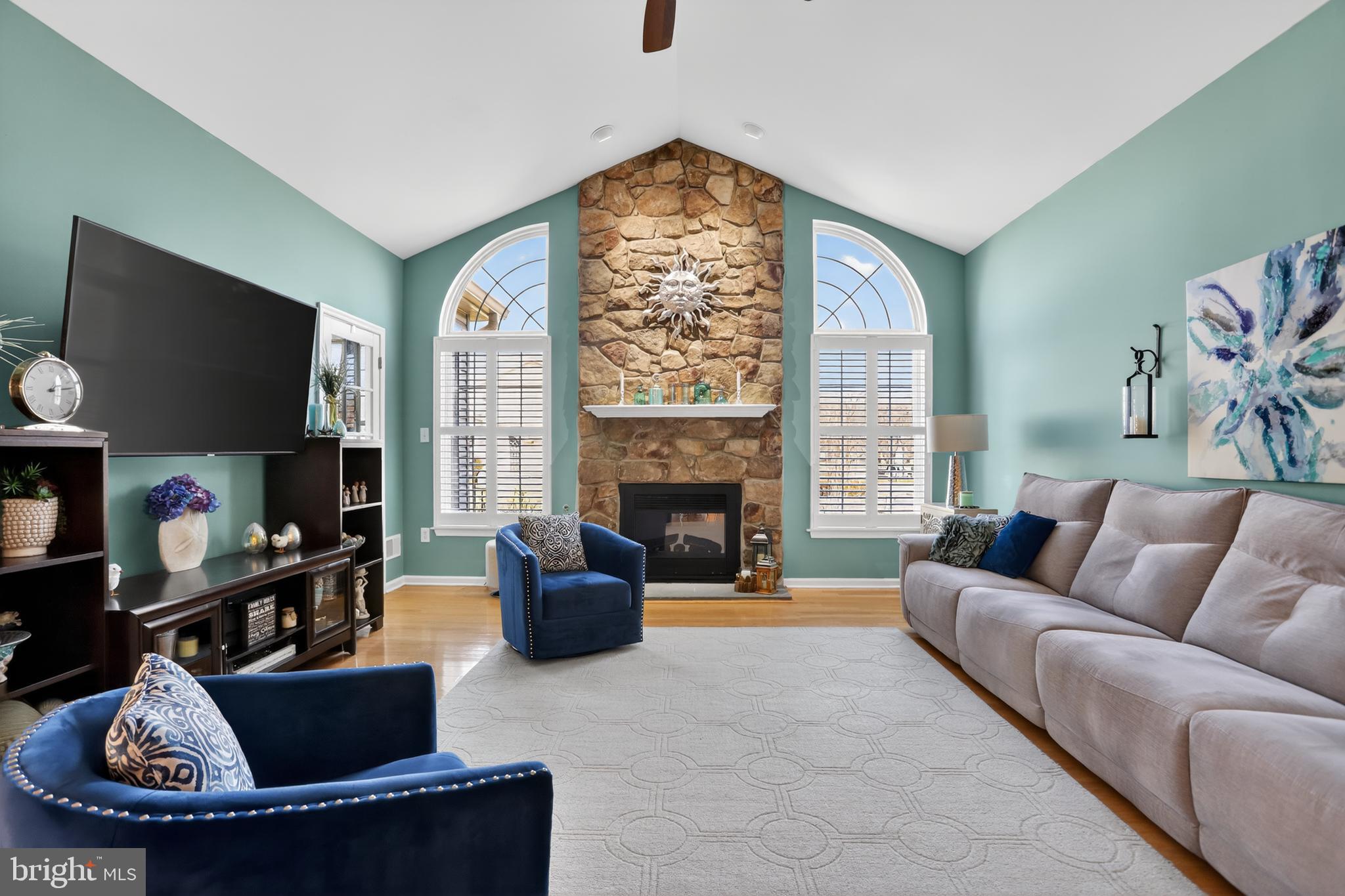 618 Bellflower Road Langhorne, PA 19047 - Photo 10 of 38 Upgraded Stone Fireplace