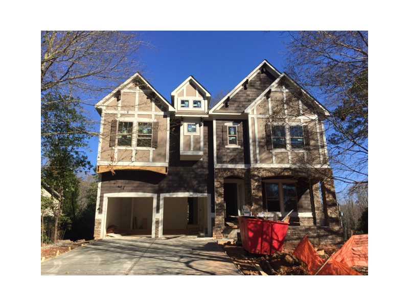2403 Thompson Road Northeast Brookhaven, GA 30319 - Photo 1 of 1 Exterior Front. Front Elevation; 5 BR, 4 BA, 2 Car Garage, Partially finished BSMT