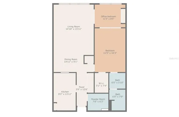 a view of a lake with houses