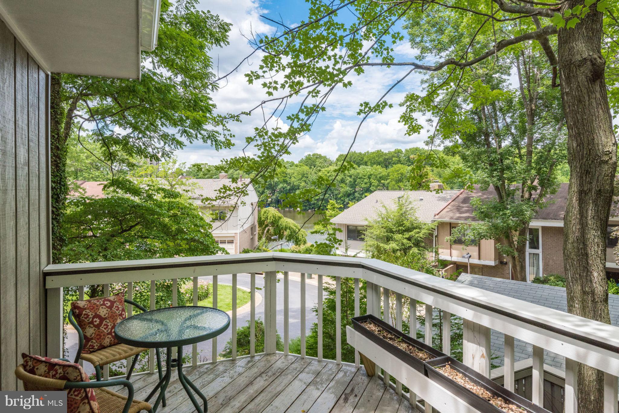 1609 Greenbriar Court Reston, VA 20190 - Photo 22 of 30 Rear Deck with fabulous views of the Lake