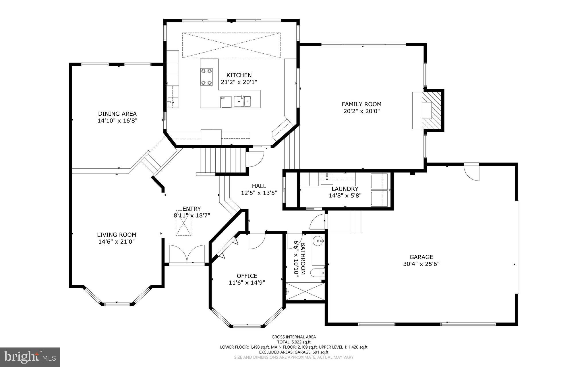 11067 Gaither Farm Road Ellicott City, MD 21042 - Photo 100 of 103 Main level floor plan