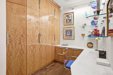 a room with storage and utility